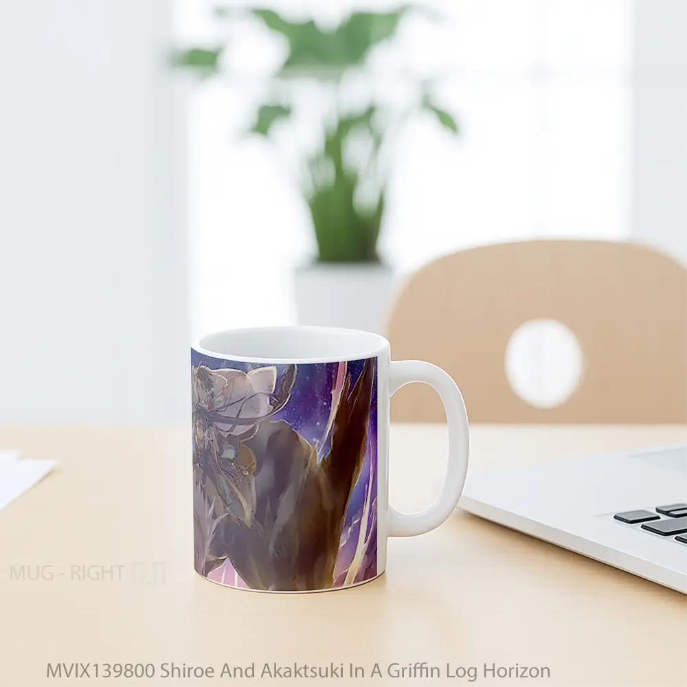 Mug Shiroe And Akaktsuki In A Griffin Log Horizon Gelas Fantasi - All-side / Desain