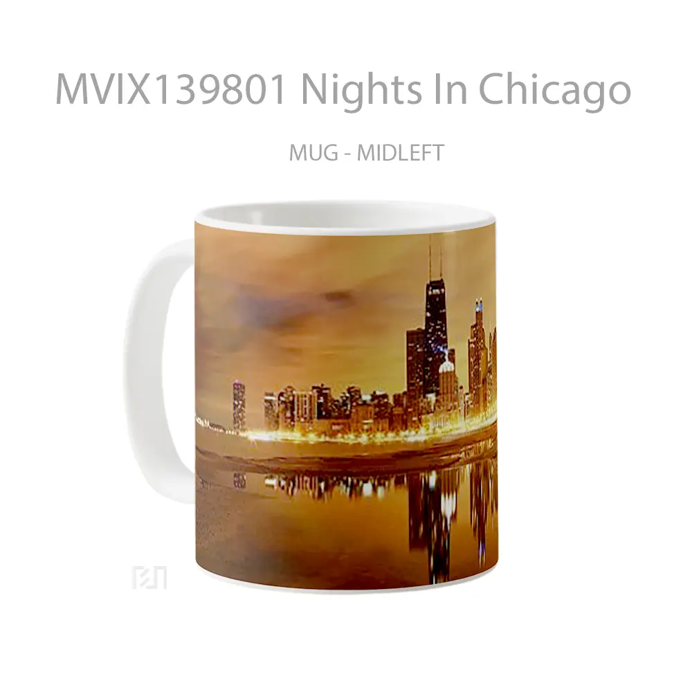 Mug Nights In Chicago Gelas Keramik Unik - All-side / Desain