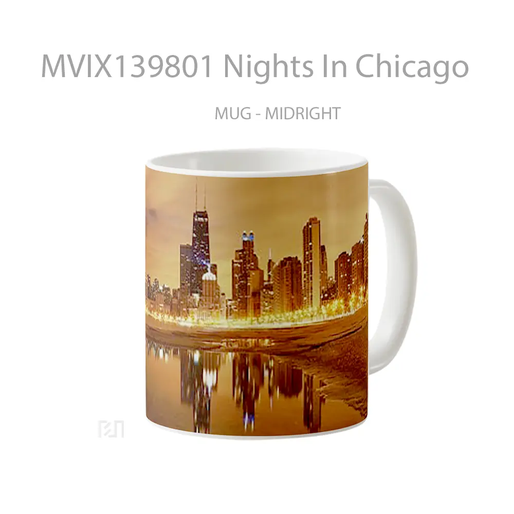 Mug Nights In Chicago Gelas Keramik Unik - All-side / Desain