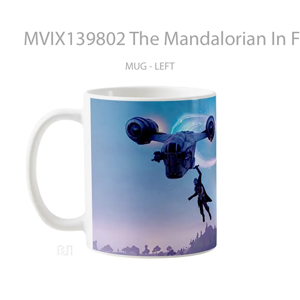 Mug The Mandalorian In Fortnite Gelas Star Wars - All-side / Desain