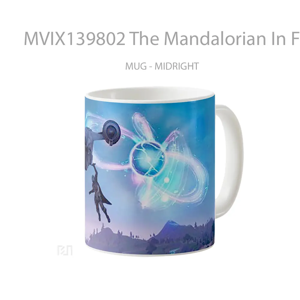 Mug The Mandalorian In Fortnite Gelas Star Wars - All-side / Desain