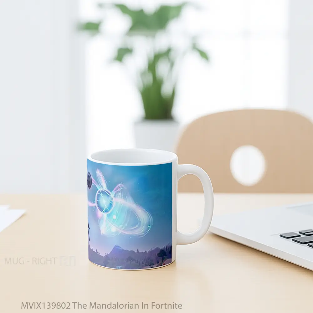 Mug The Mandalorian In Fortnite Gelas Star Wars - All-side / Desain