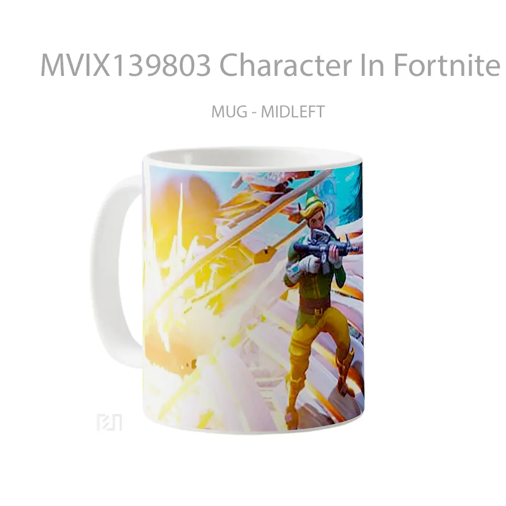 Mug Character In Fortnite Battle Royale Cangkir Gamer - All-side / Desain