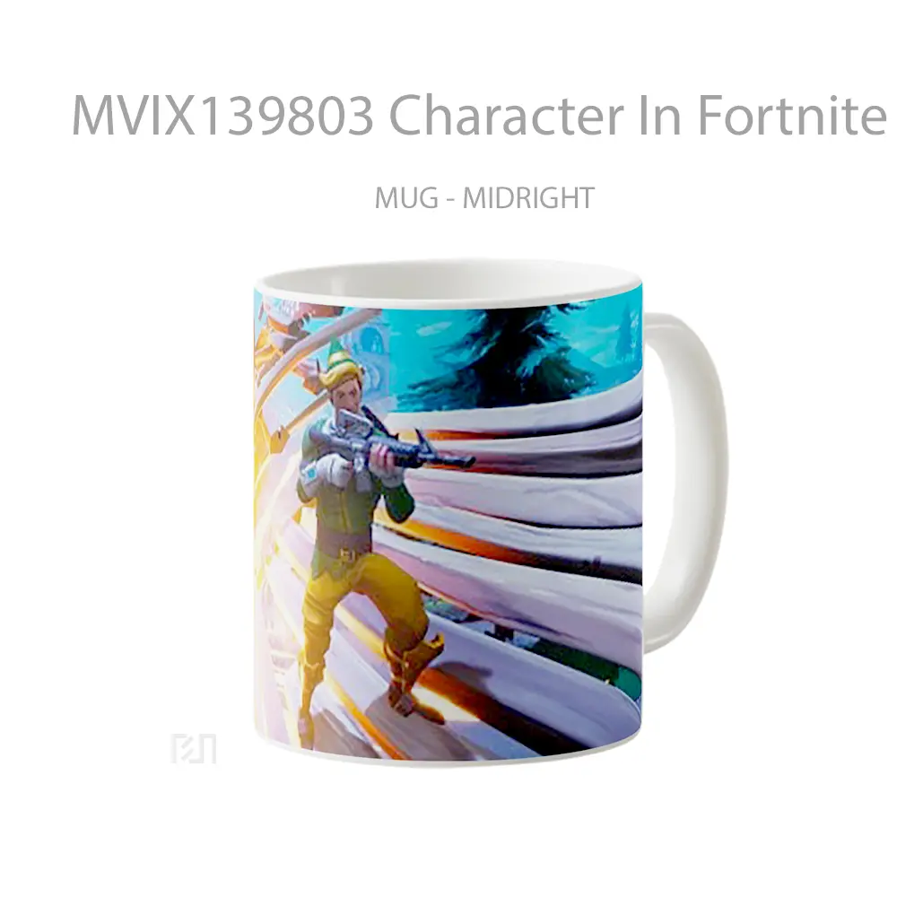 Mug Character In Fortnite Battle Royale Cangkir Gamer - All-side / Desain