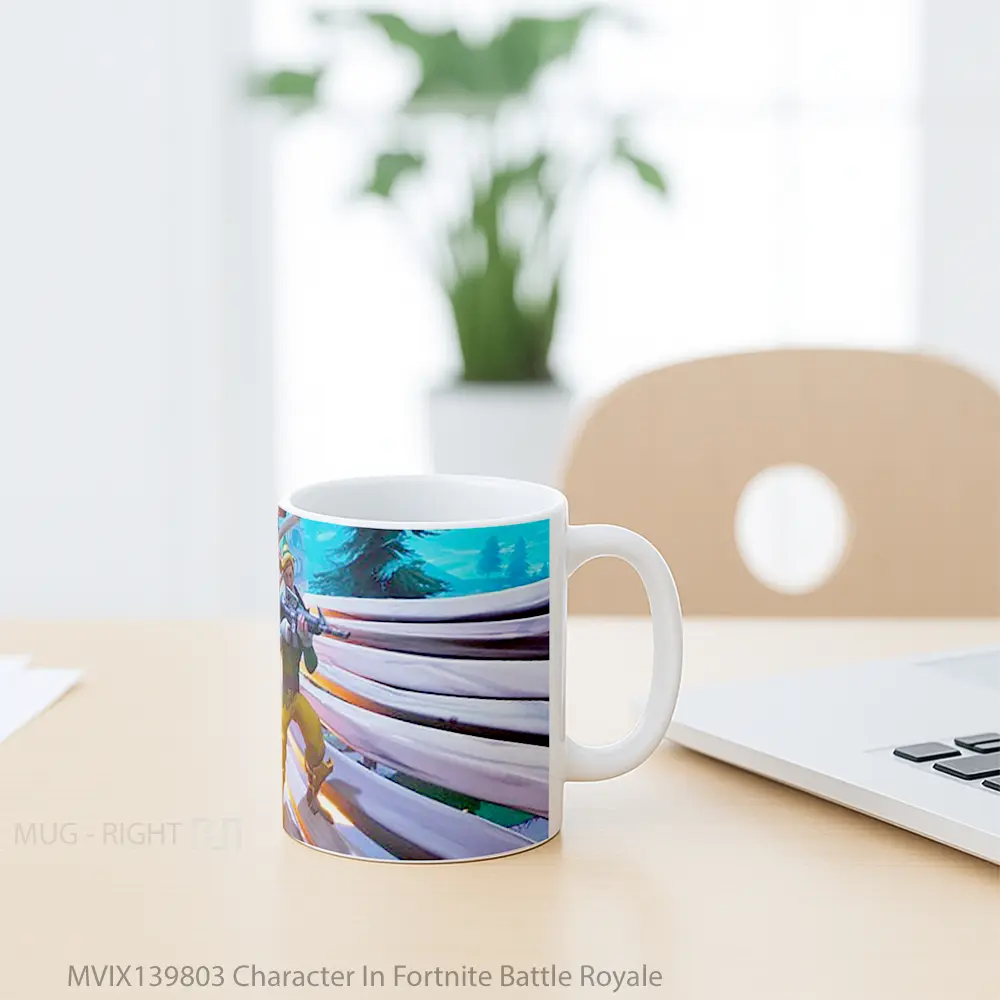 Mug Character In Fortnite Battle Royale Cangkir Gamer - All-side / Desain