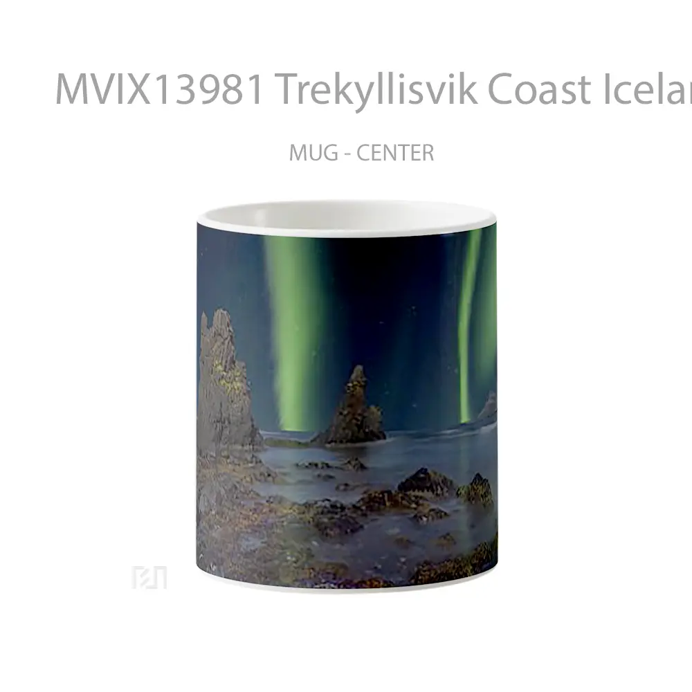 Mug Trekyllisvik Coast Iceland Gelas Keramik Unik