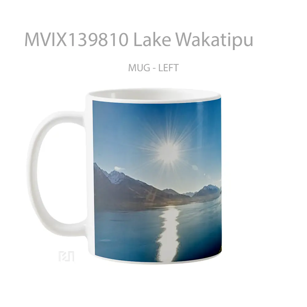 Mug Lake Wakatipu Gelas Pemandangan Alam - All-side / Desain