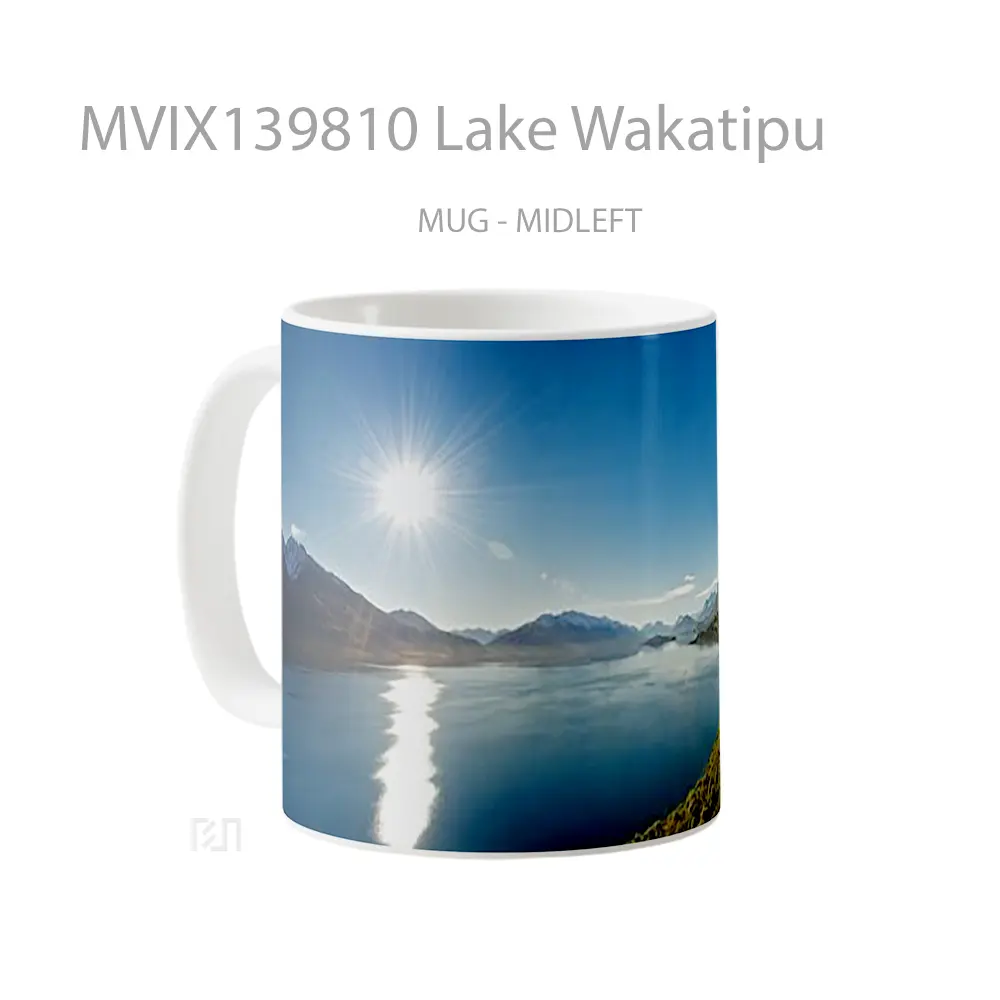 Mug Lake Wakatipu Gelas Pemandangan Alam - All-side / Desain