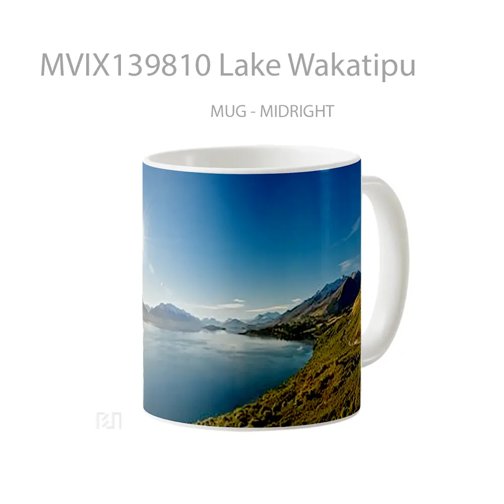 Mug Lake Wakatipu Gelas Pemandangan Alam - All-side / Desain
