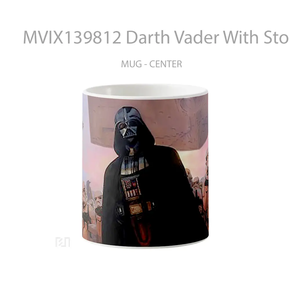Mug Darth Vader With Stormtroopers Gelas Star Wars