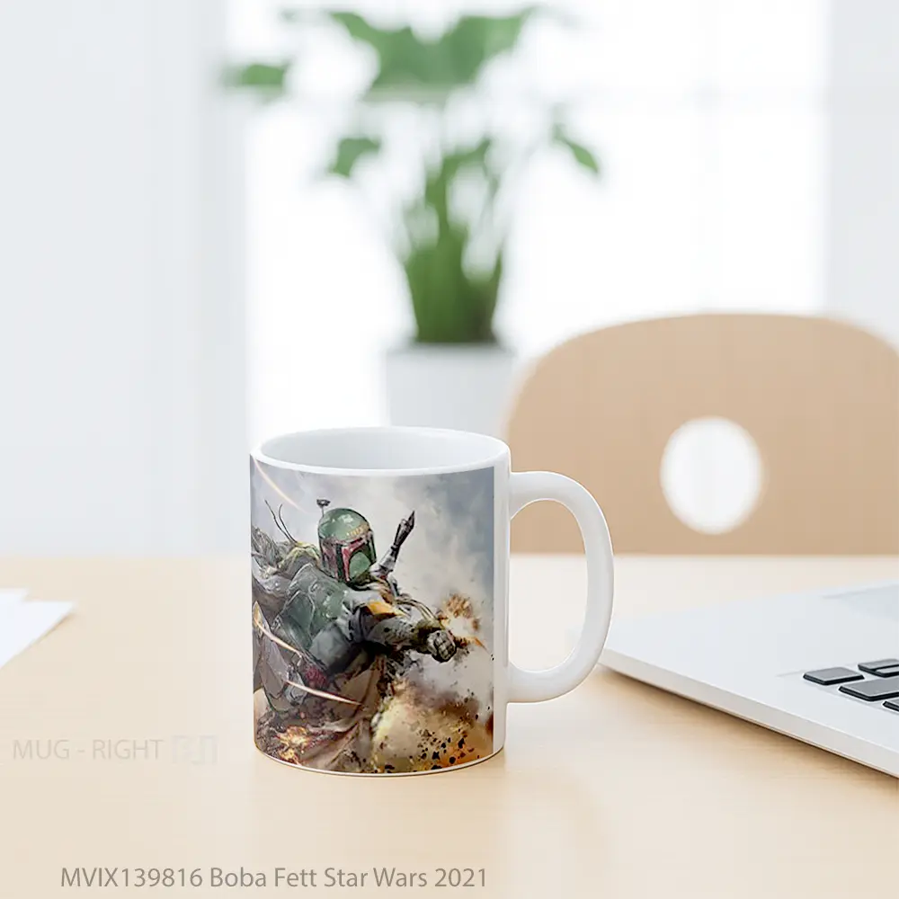 Mug Boba Fett Star Wars 2021 Gelas Star Wars - All-side / Desain