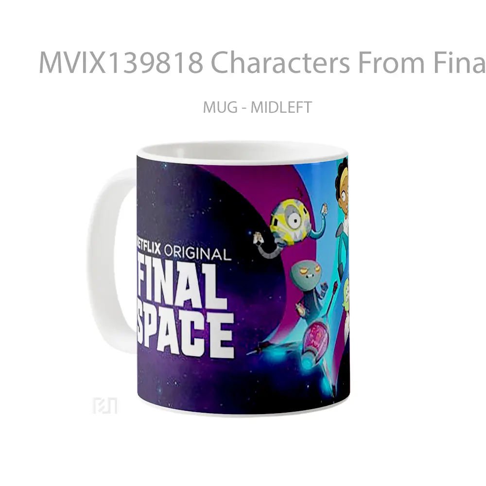 Mug Characters From Final Space Gelas Astronomi - All-side / Desain