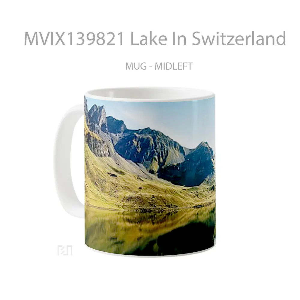 Mug Lake In Switzerland Gelas Pemandangan Alam - All-side / Desain
