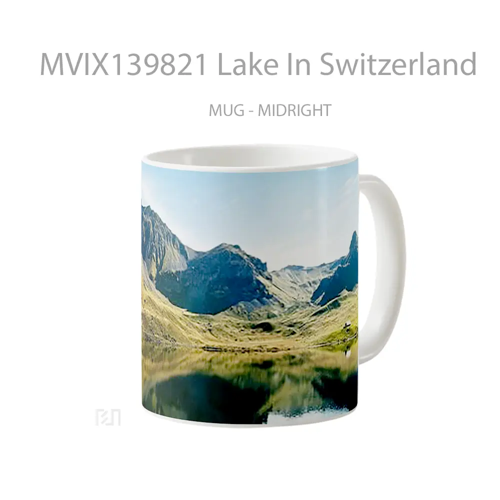 Mug Lake In Switzerland Gelas Pemandangan Alam - All-side / Desain