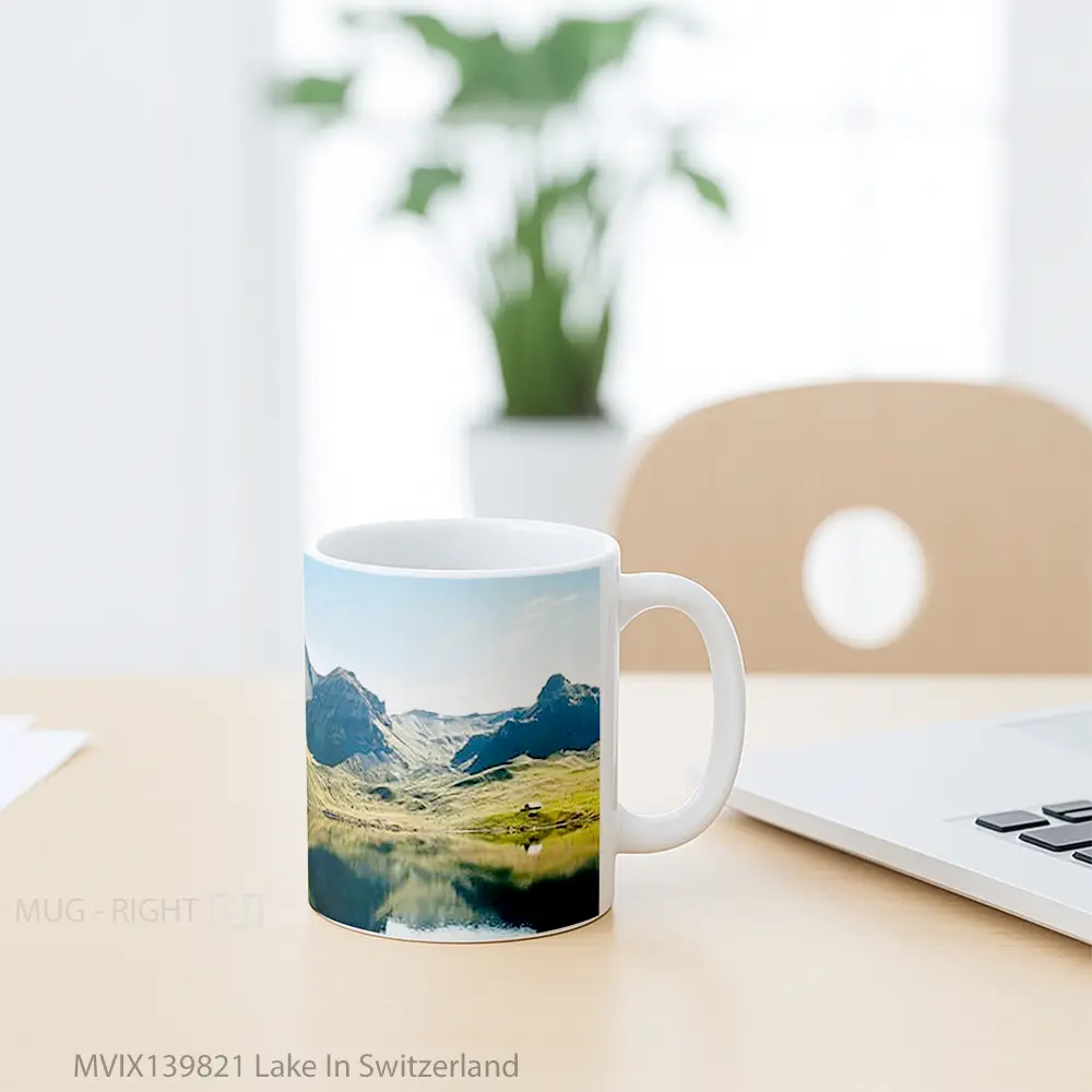 Mug Lake In Switzerland Gelas Pemandangan Alam - All-side / Desain