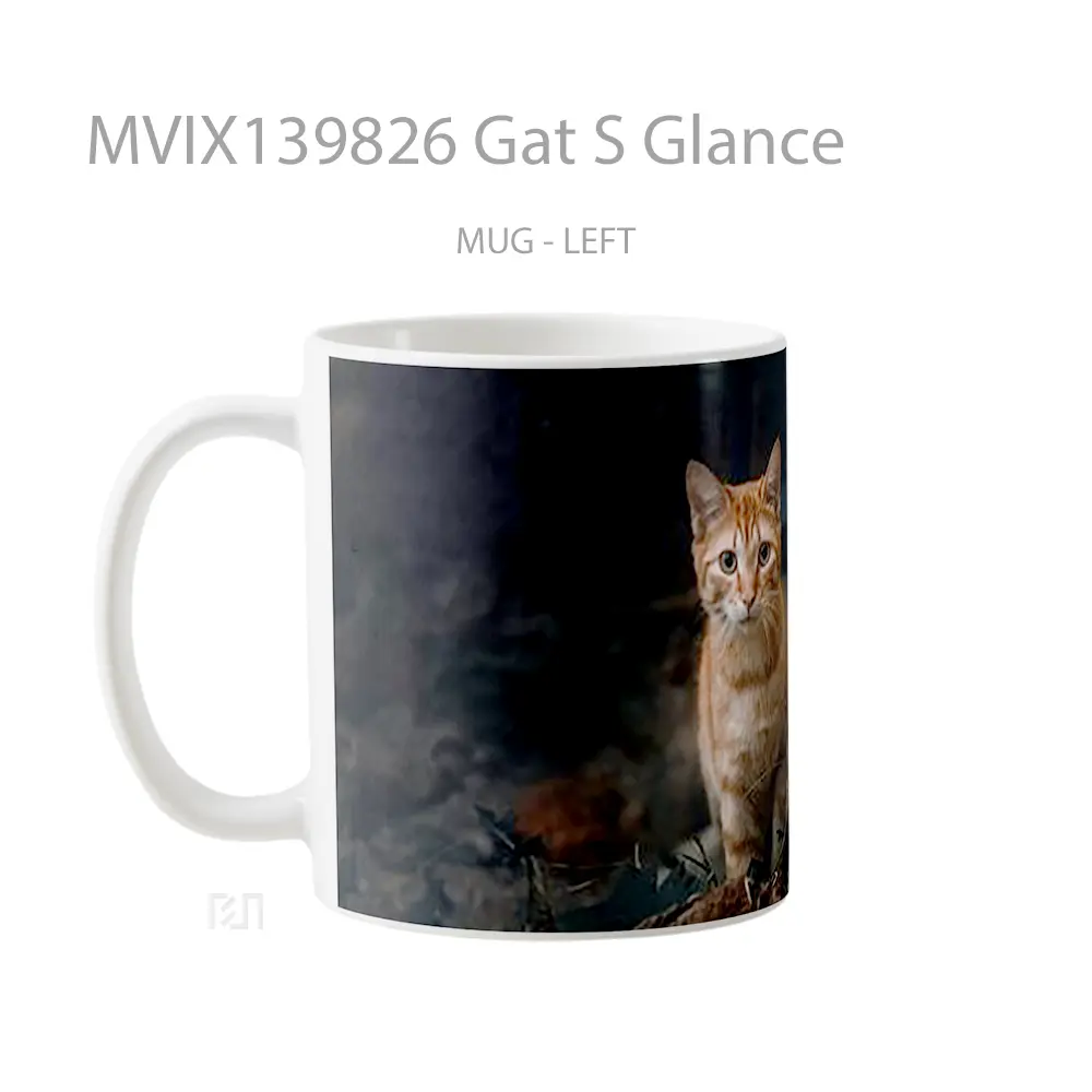 Mug Gat S Glance Gelas Keramik Unik - All-side / Desain