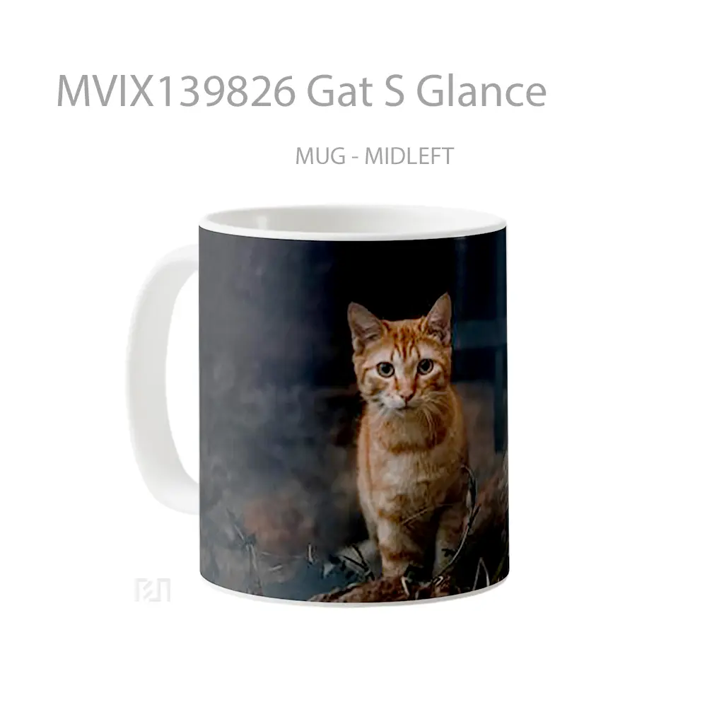 Mug Gat S Glance Gelas Keramik Unik - All-side / Desain