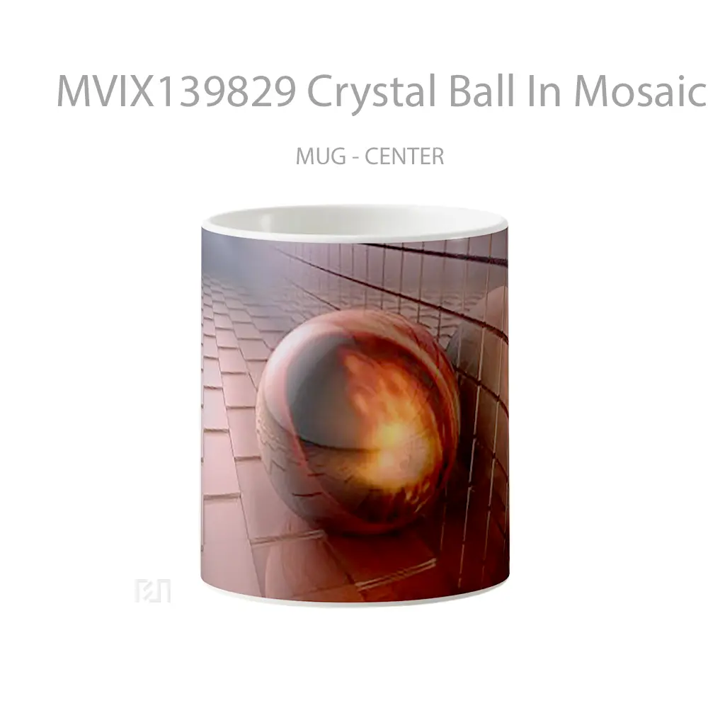Mug Crystal Ball In Mosaic Room Gelas Keramik Unik
