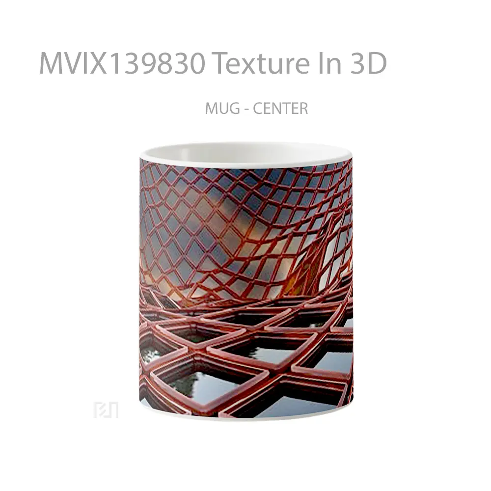 Mug Texture In 3D Gelas Keramik Unik