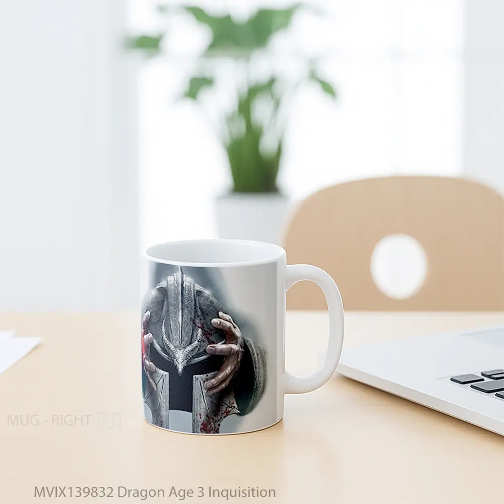Mug Dragon Age 3 Inquisition Gelas Fantasi - All-side / Desain