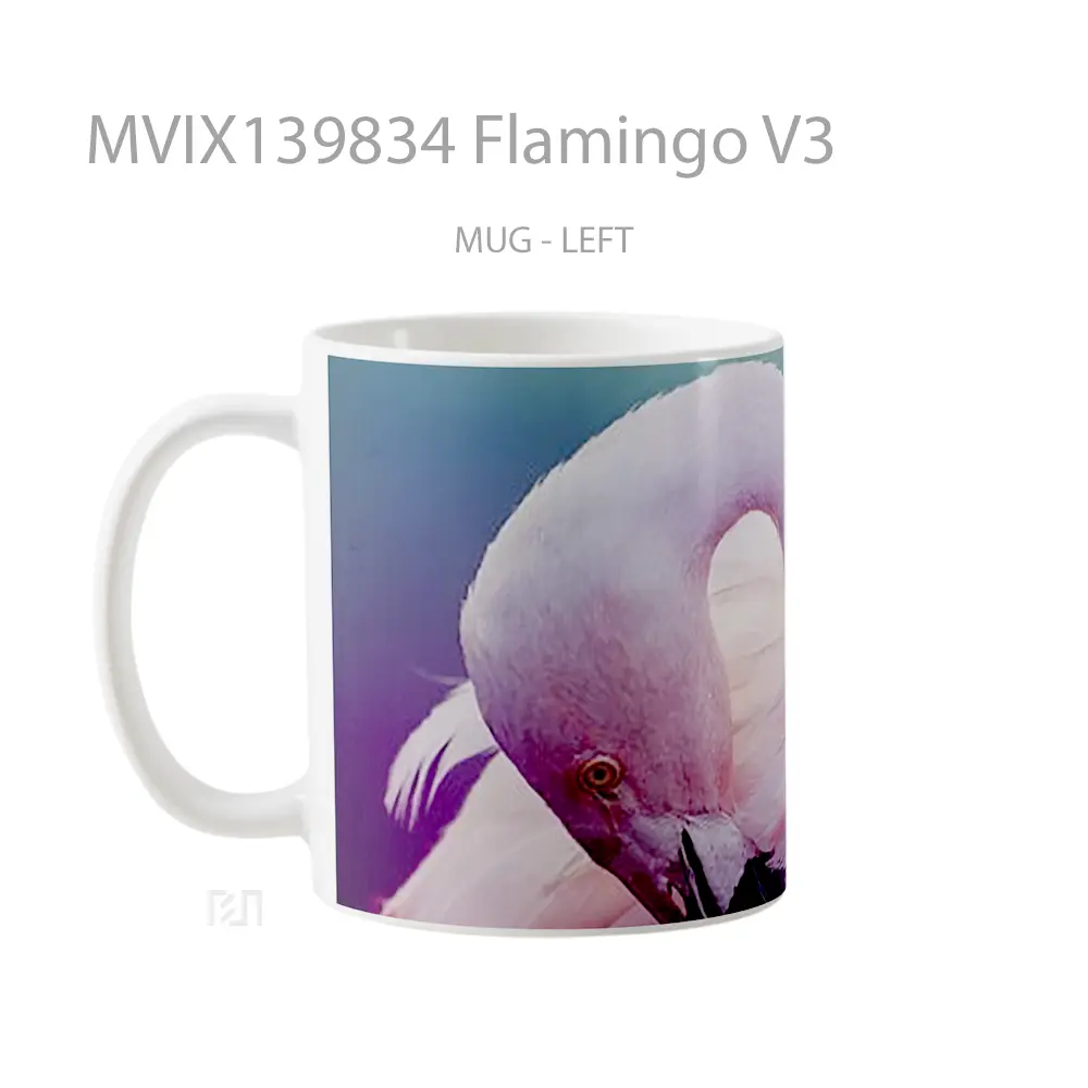 Mug Flamingo V3 Gelas Keramik Unik - All-side / Desain