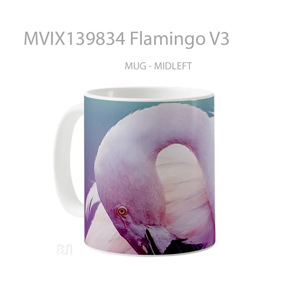 Mug Flamingo V3 Gelas Keramik Unik - All-side / Desain
