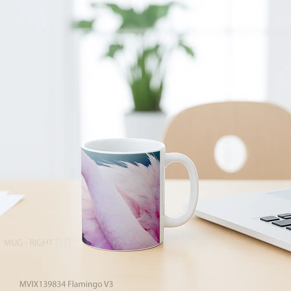 Mug Flamingo V3 Gelas Keramik Unik - All-side / Desain