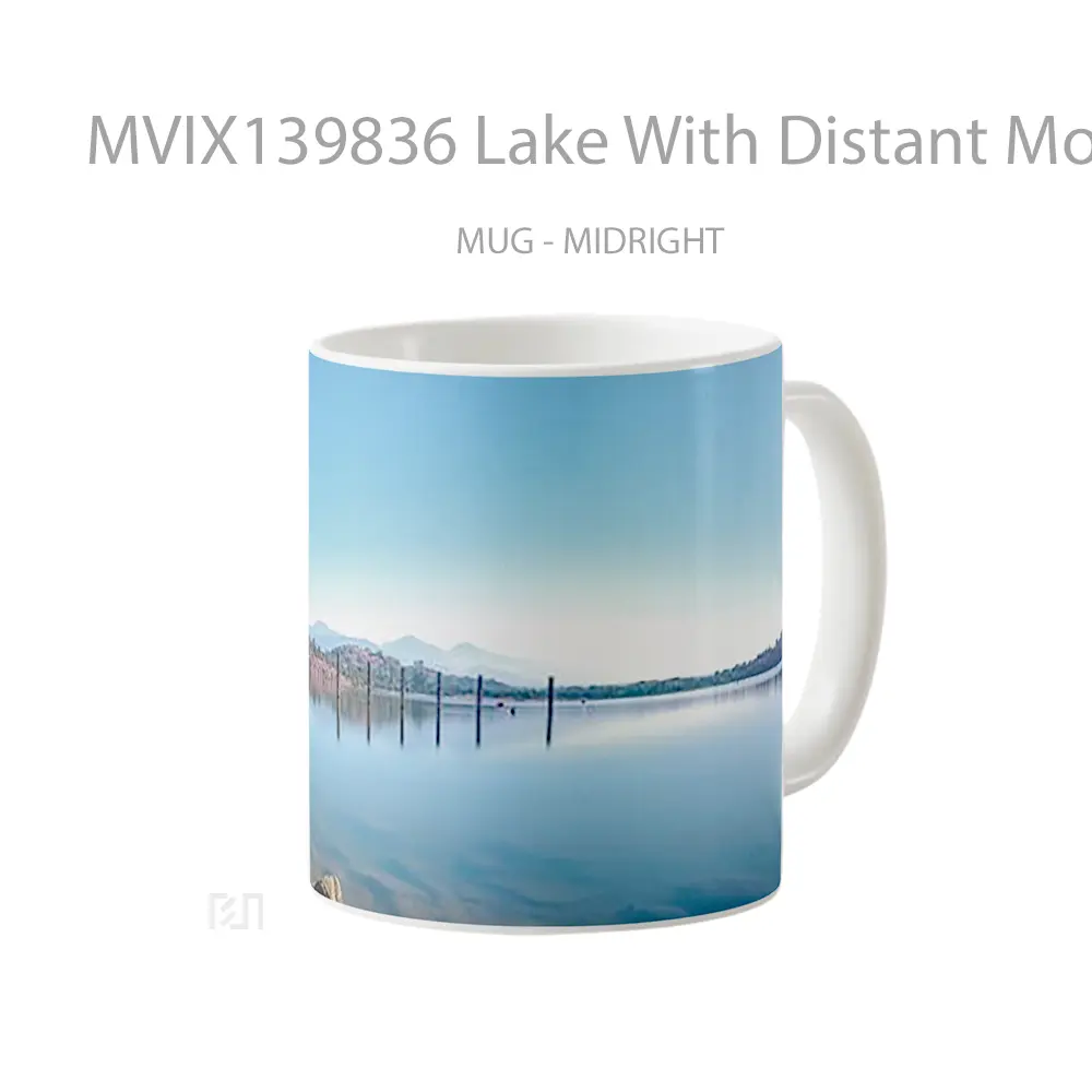 Mug Lake With Distant Mountains Gelas Pemandangan Alam - All-side / Desain