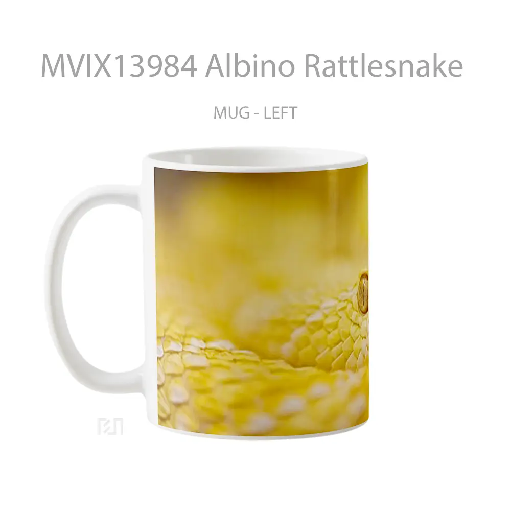 Mug Albino Rattlesnake Gelas Keramik Unik - All-side / Desain