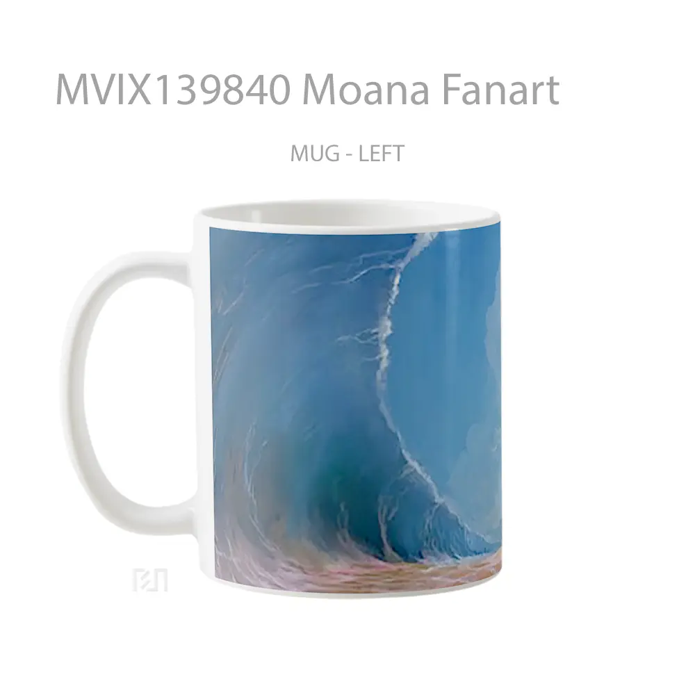 Mug Moana Fanart Gelas Keramik Unik - All-side / Desain