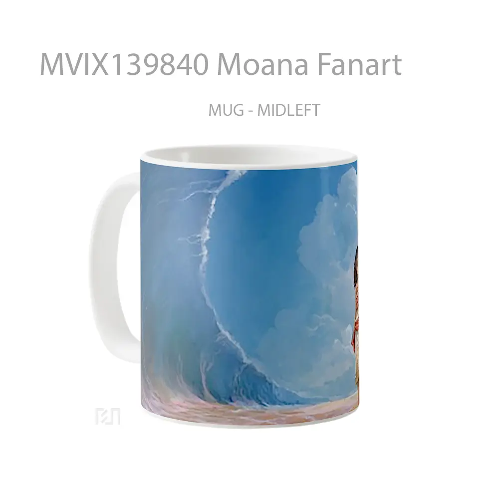Mug Moana Fanart Gelas Keramik Unik - All-side / Desain
