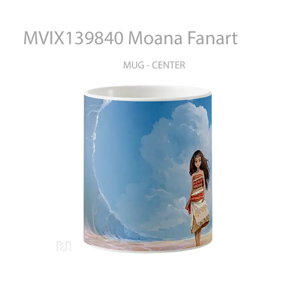 Mug Moana Fanart Gelas Keramik Unik