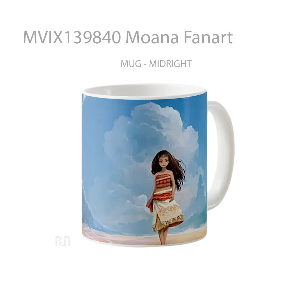 Mug Moana Fanart Gelas Keramik Unik - All-side / Desain