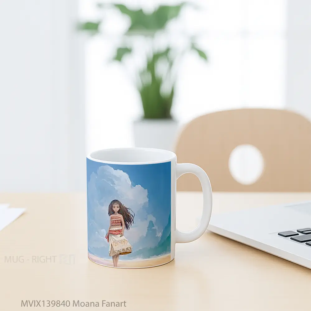 Mug Moana Fanart Gelas Keramik Unik - All-side / Desain