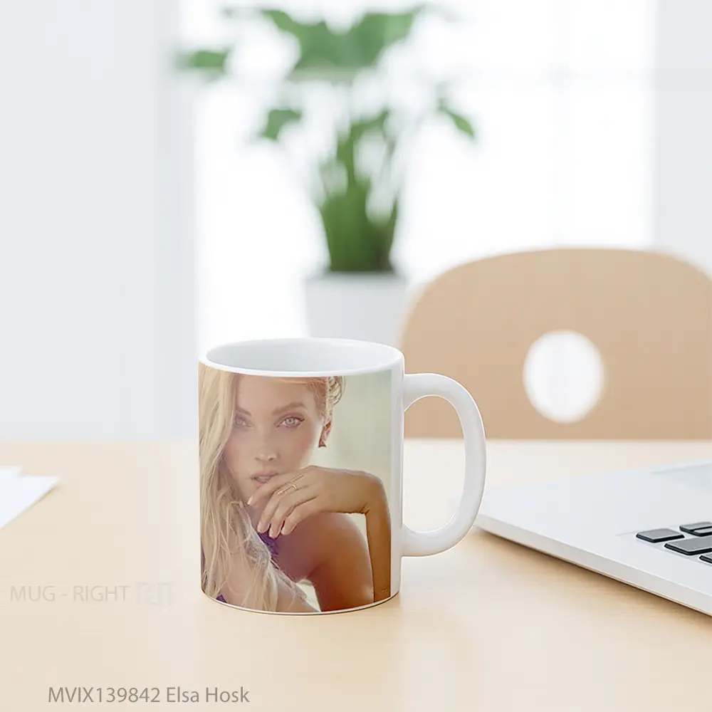 Mug Elsa Hosk Gelas Keramik Unik - All-side / Desain