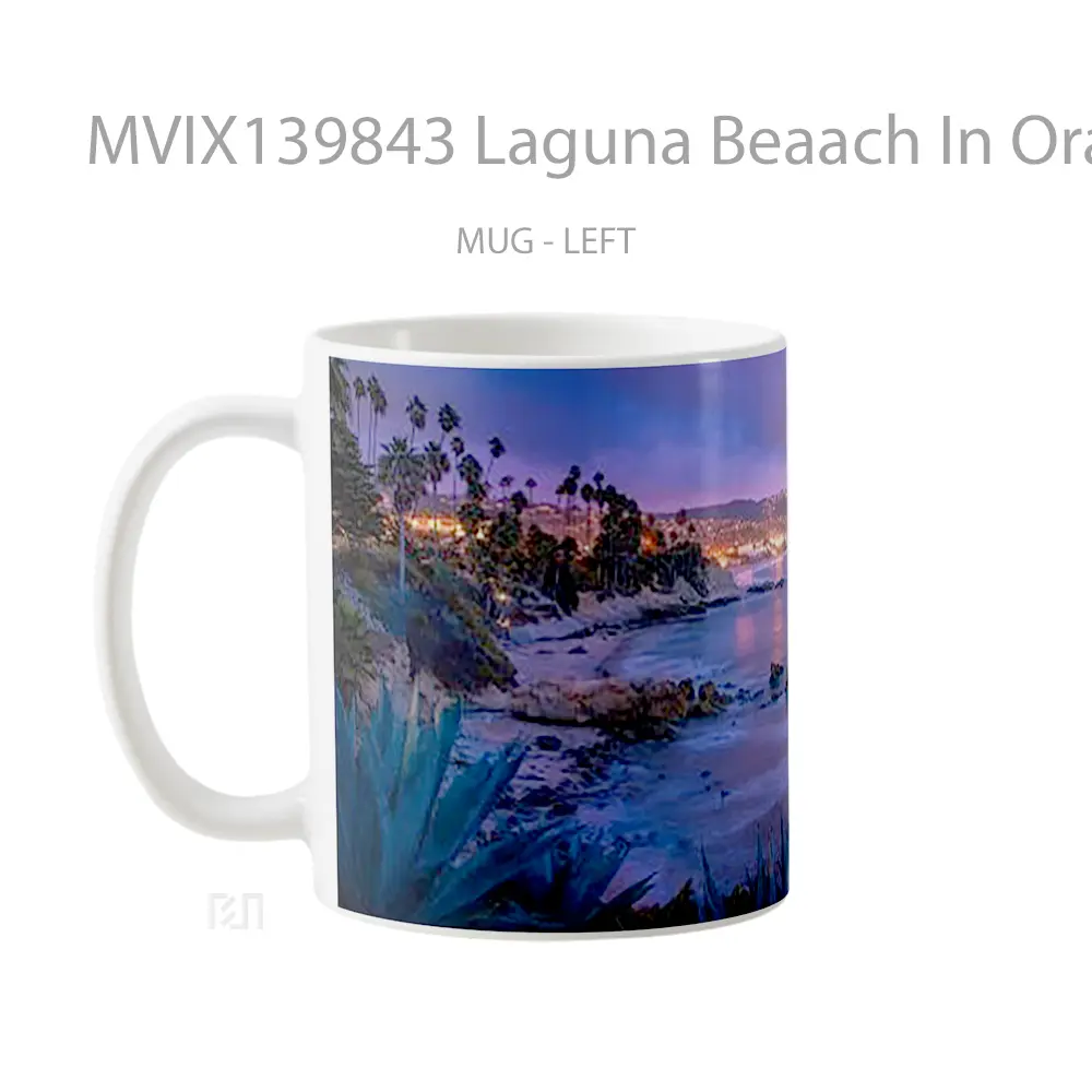 Mug Laguna Beaach In Orange County Gelas Keramik Unik - All-side / Desain