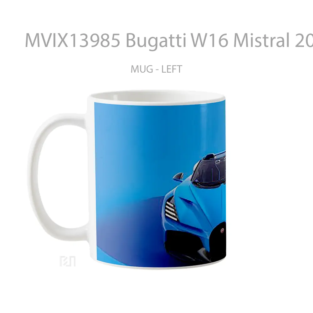 Mug Bugatti W16 Mistral 2024 Cangkir Mobil - All-side / Desain