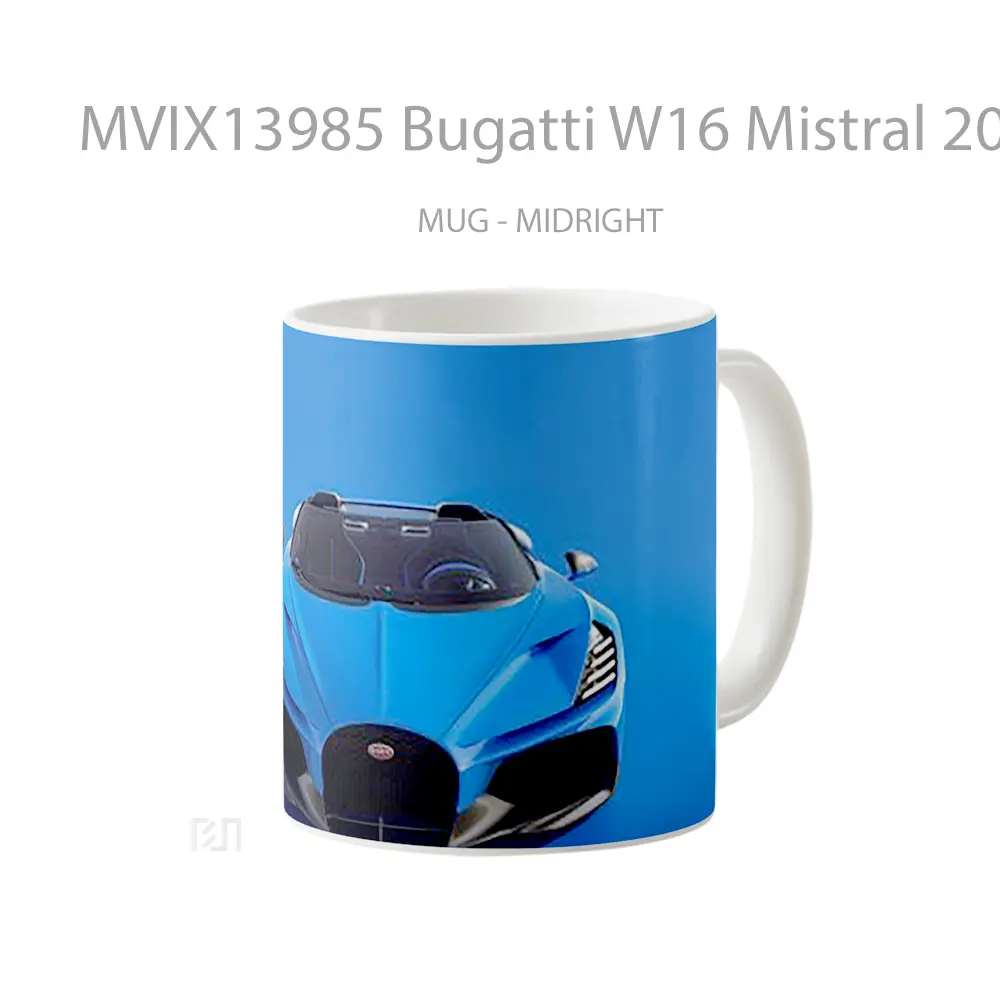 Mug Bugatti W16 Mistral 2024 Cangkir Mobil - All-side / Desain