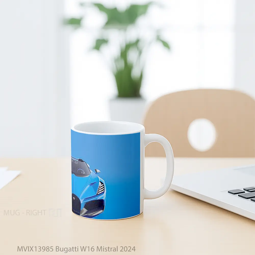 Mug Bugatti W16 Mistral 2024 Cangkir Mobil - All-side / Desain