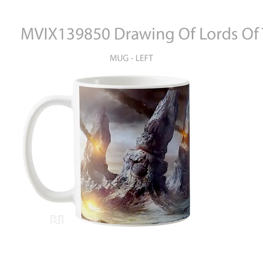 Mug Drawing Of Lords Of The Fallen Gelas Keramik Unik - All-side / Desain