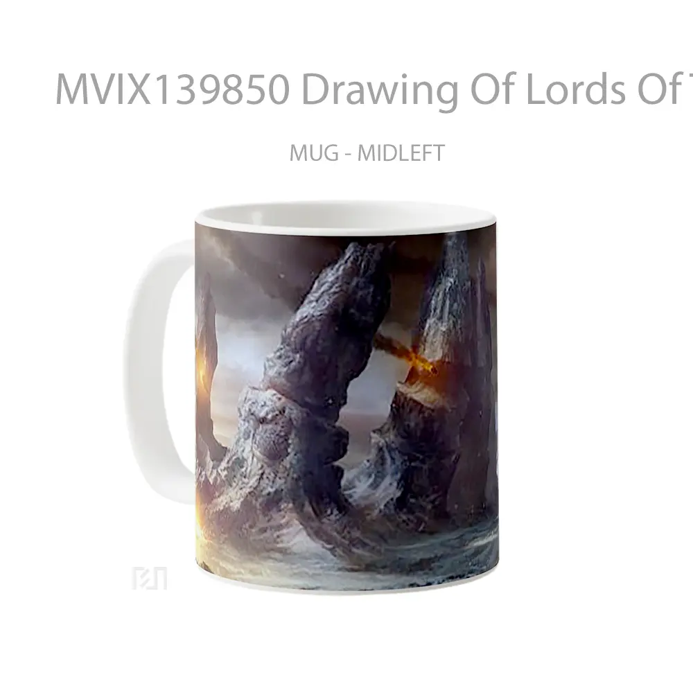 Mug Drawing Of Lords Of The Fallen Gelas Keramik Unik - All-side / Desain