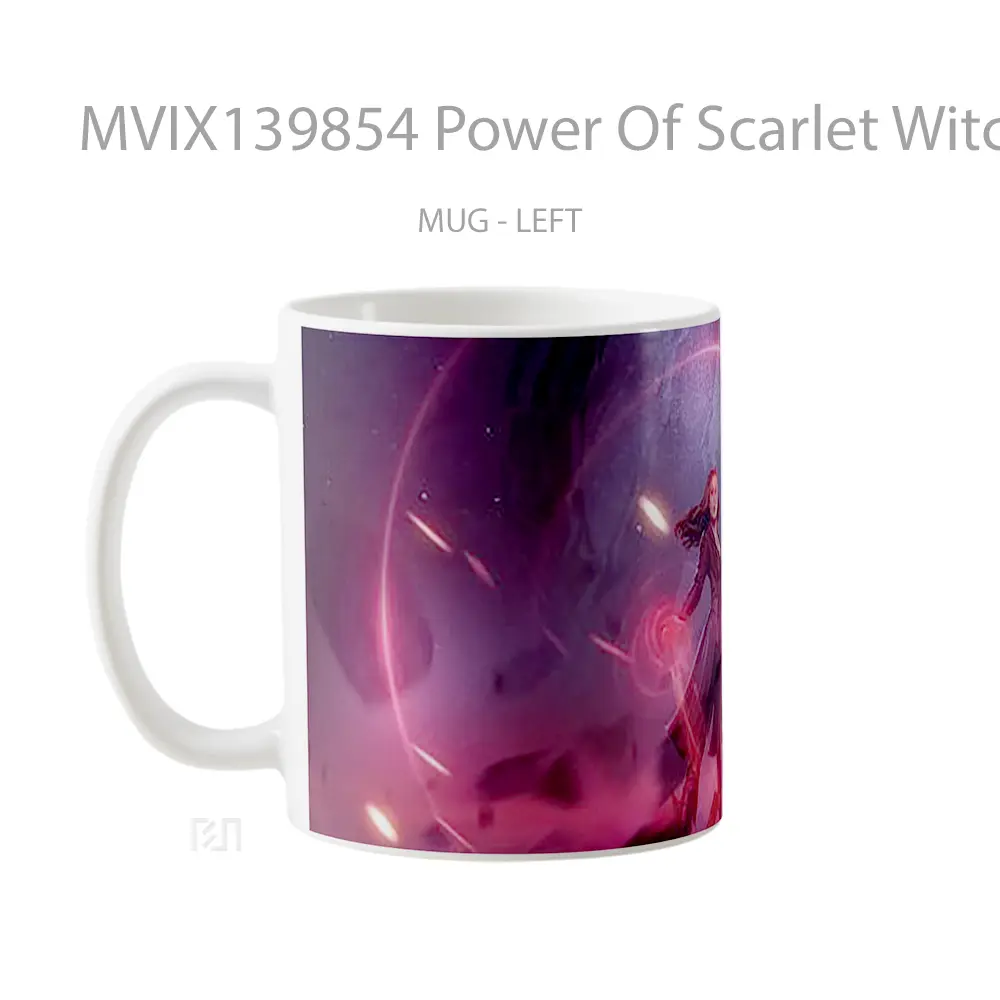 Mug Power Of Scarlet Witch Gelas Superhero - All-side / Desain