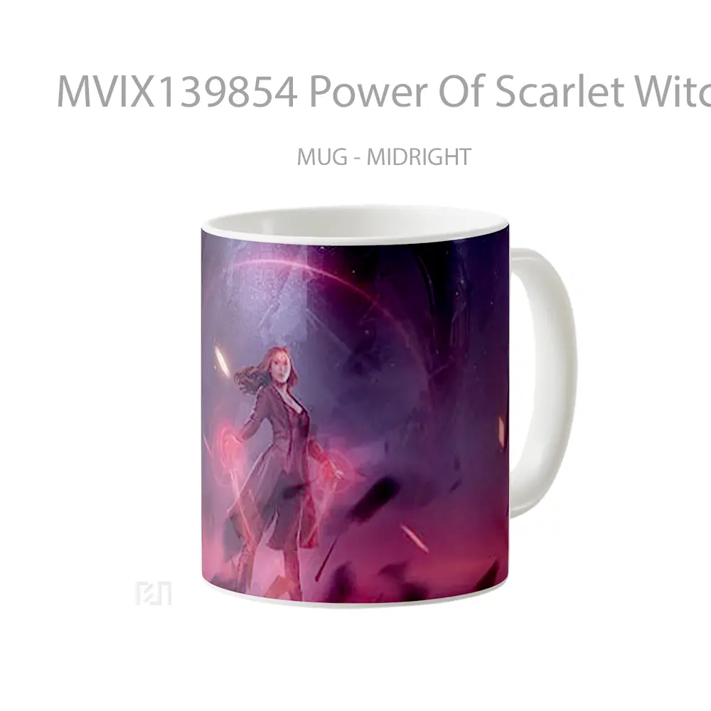 Mug Power Of Scarlet Witch Gelas Superhero - All-side / Desain