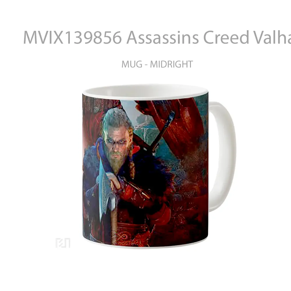 Mug Assassins Creed Valhalla Ps5 2021 Cangkir Gamer - All-side / Desain