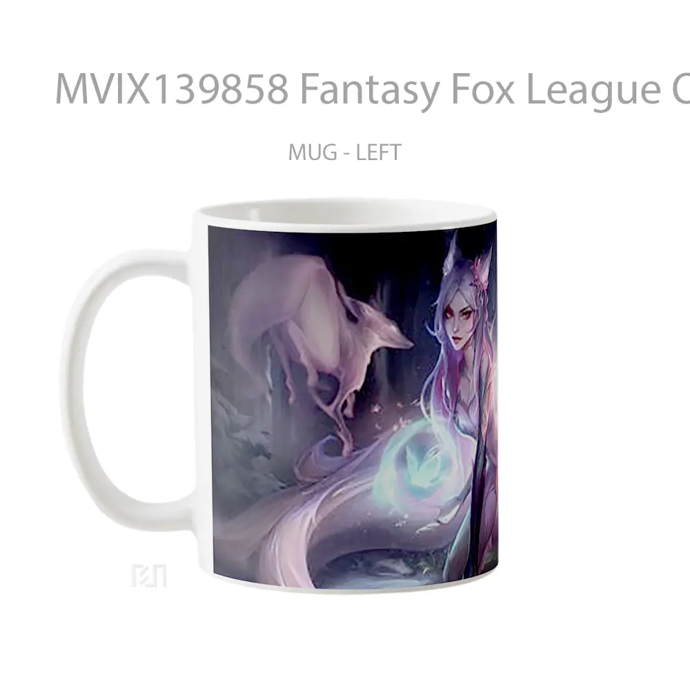 Mug Fantasy Fox League Of Legends Cangkir Gamer - All-side / Desain