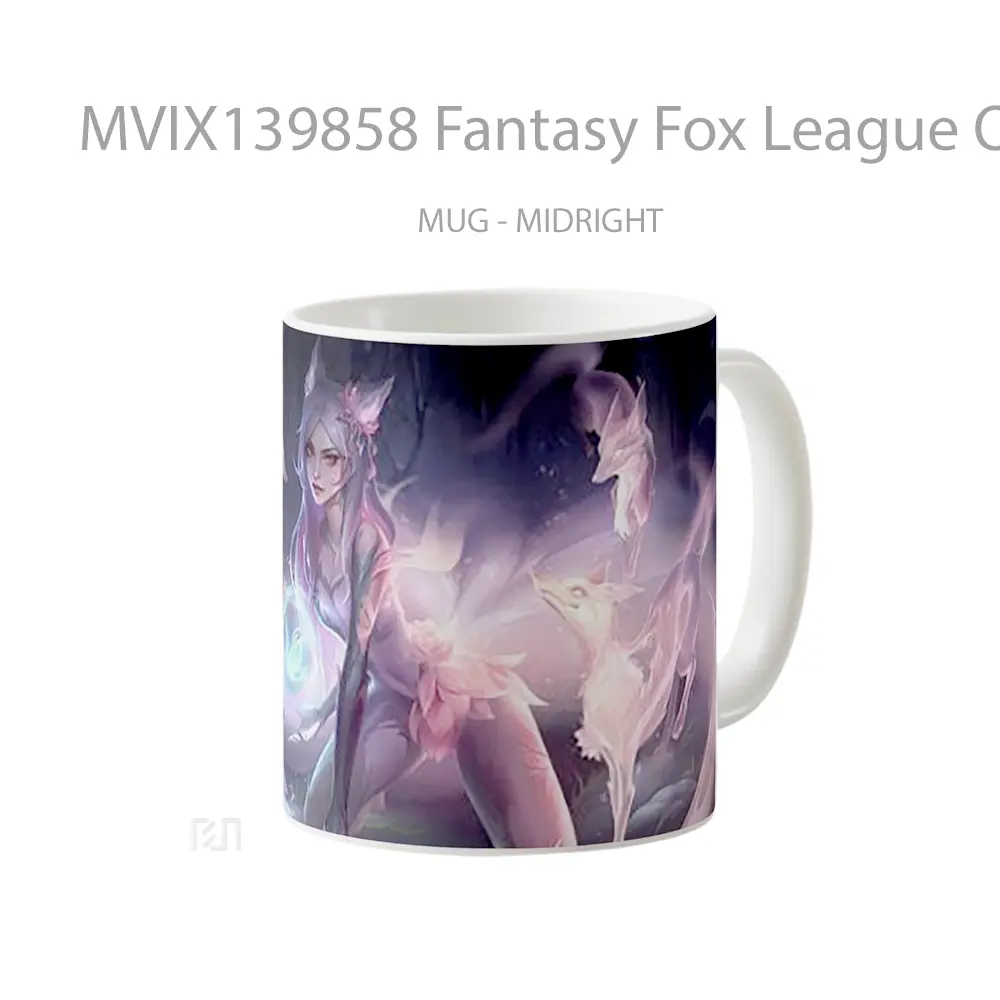 Mug Fantasy Fox League Of Legends Cangkir Gamer - All-side / Desain