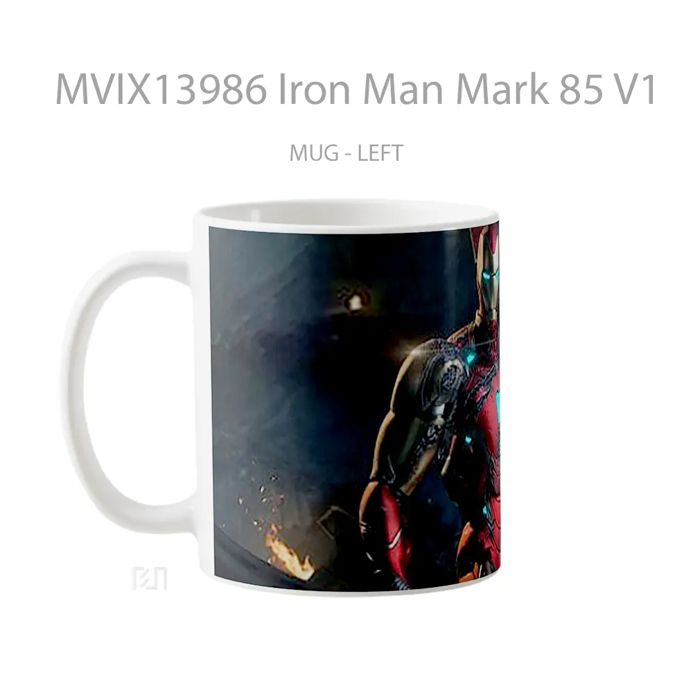Mug Iron Man Mark 85 V1 Gelas Superhero - All-side / Desain