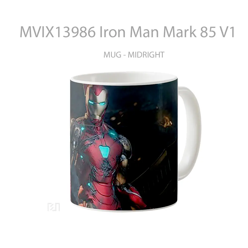 Mug Iron Man Mark 85 V1 Gelas Superhero - All-side / Desain