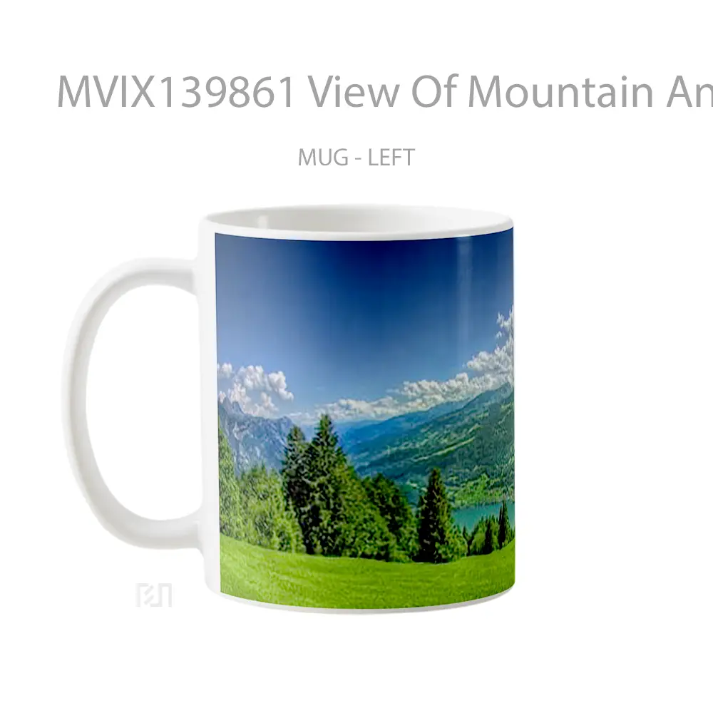 Mug View Of Mountain And Clouds Gelas Pemandangan Alam - All-side / Desain