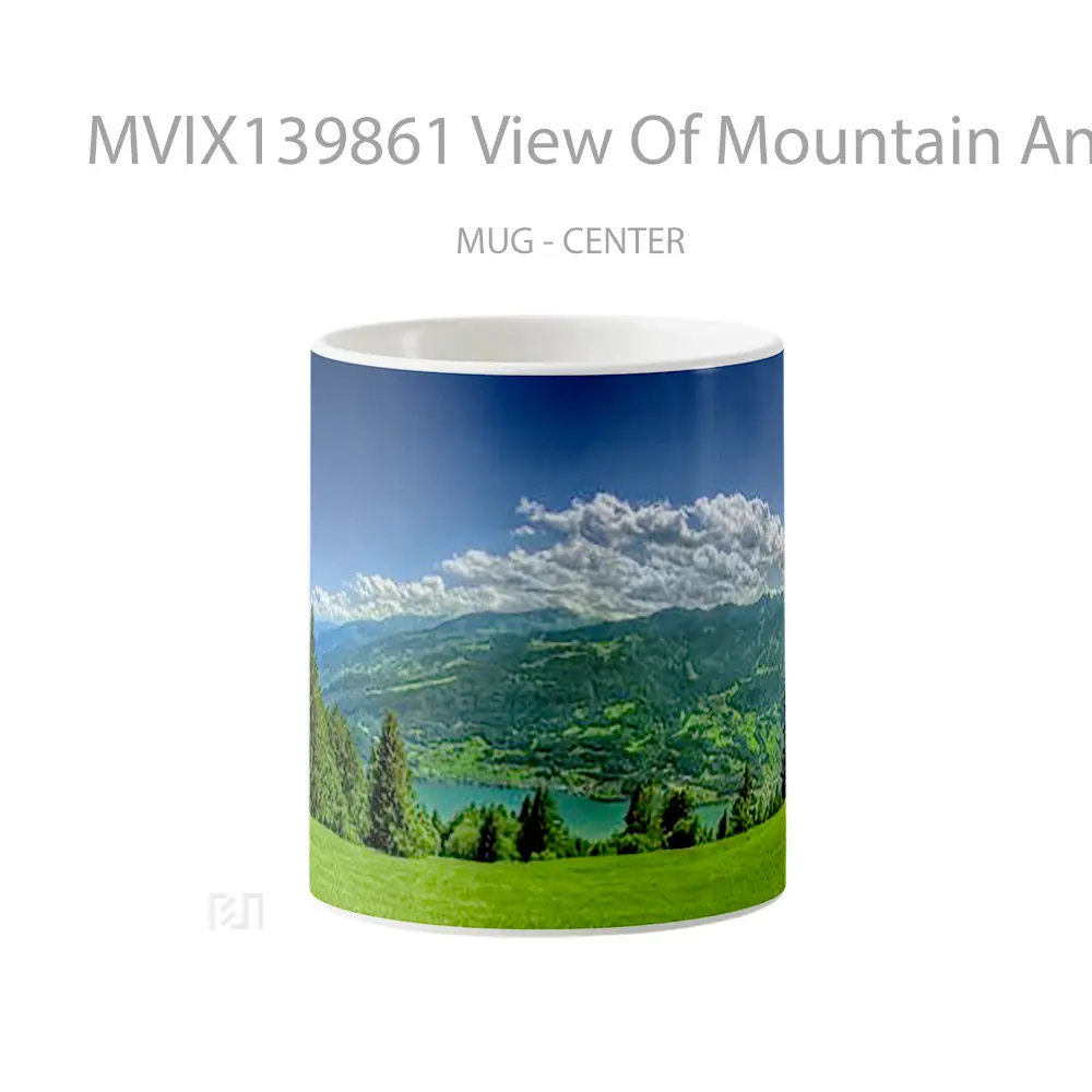 Mug View Of Mountain And Clouds Gelas Pemandangan Alam
